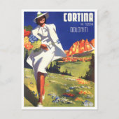 Cortina Dolomites Italië vintonijnreizen Briefkaart (Voorkant)