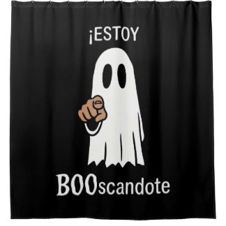 cortina hallowen estoy booscandote douchegordijn