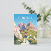 CORTINA ITALIË BRIEFKAART (Staand voorkant)