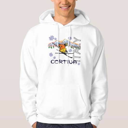 Cortina Italië jongens ski hoodie (Voorkant)