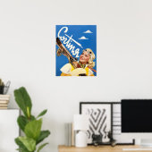 Cortina, Italië reisposter Poster (Thuiskantoor)