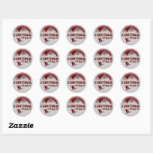 Cortina Italië rode snowboard kunst stickers (Vel)