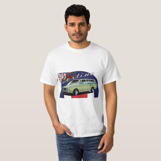 Cortina Mk2 Retro-stijl 60s mod T-shirt (Voorkant volledig)