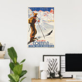 Cortina Skien - Vintage Reisposter Prints (Thuiskantoor)