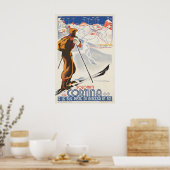 Cortina Skien - Vintage Reisposter Prints (Keuken)