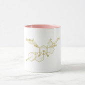 Cortisol Hormon Structureel chemisch goud Mok (Midden)