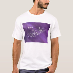 Cortisol hormoon Structurele chemische formule T-shirt
