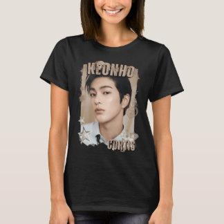 CORTISs Keonho Kpop Jongensgroep Zwart en Wit Coll T-shirt