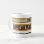 Cortlandt St subway mosaic Koffiemok (Voorkant links)