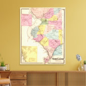 Cortlandt, stad canvas afdruk (Insitu (Woonkamer))