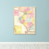 Cortlandt, stad canvas afdruk (Insitu (Houten vloer))