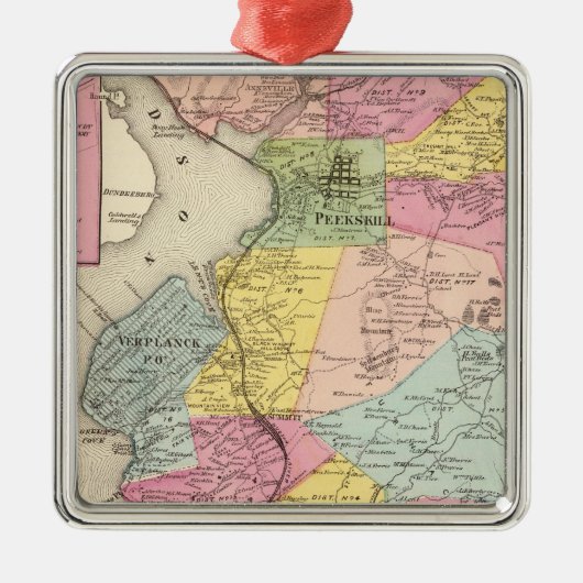 Cortlandt, stad metalen ornament (Voorkant)