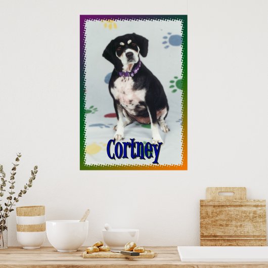 Cortney My Dog Poster (Keuken)