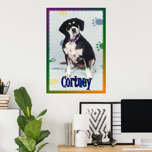 Cortney My Dog Poster (Thuiskantoor)