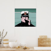 Corto Maltese in a sweater Poster (Keuken)