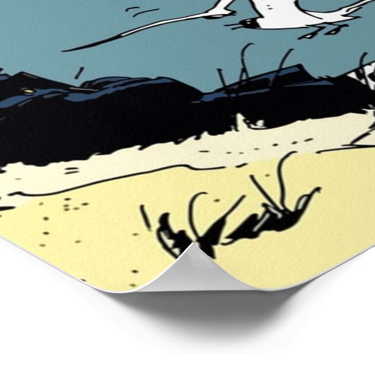 Corto Maltese on the shore Poster (Hoek)