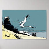 Corto Maltese on the shore Poster (Voorkant)