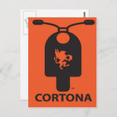 Cortona Scooter-Briefkaart Briefkaart (Voorkant / Achterkant)