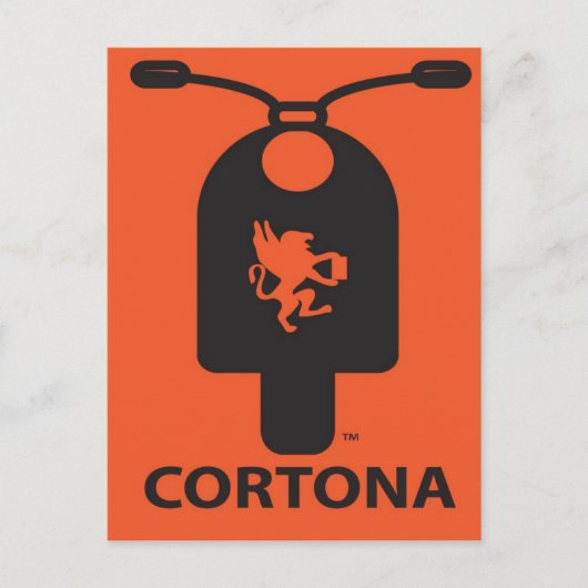 Cortona Scooter-Briefkaart Briefkaart (Voorkant)
