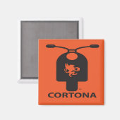 Cortona scooter magneet (Voorkant / Achterkant)
