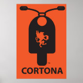 Cortona Scooter-Poster Poster (Voorkant)