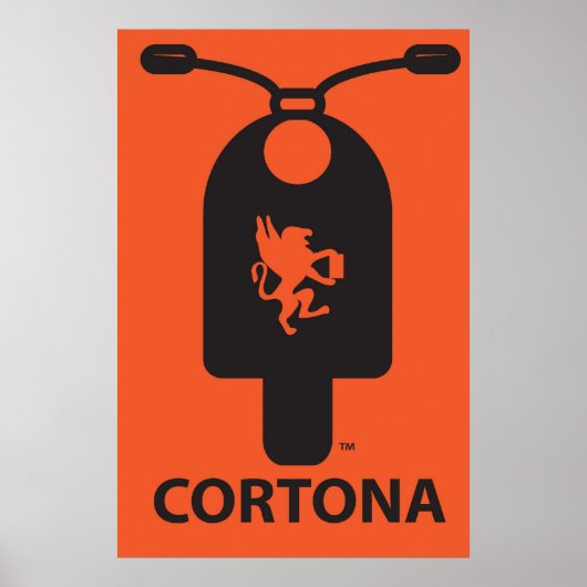 Cortona Scooter-Poster Poster (Voorkant)