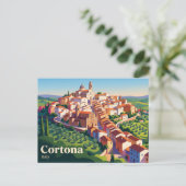 Cortona, Toscane, Italië Briefkaart (Staand voorkant)