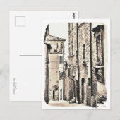 Cortona Toscane, Italië. Briefkaart (Voorkant / Achterkant)