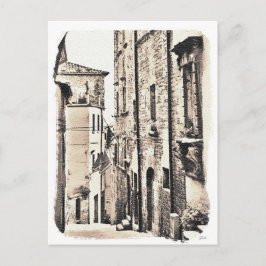 Cortona Toscane, Italië. Briefkaart