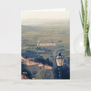 Cortona Tuscany Italië Notitiekaartje