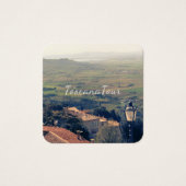 Cortona Tuscany Italië Vierkante Visitekaartjes (Voorkant)