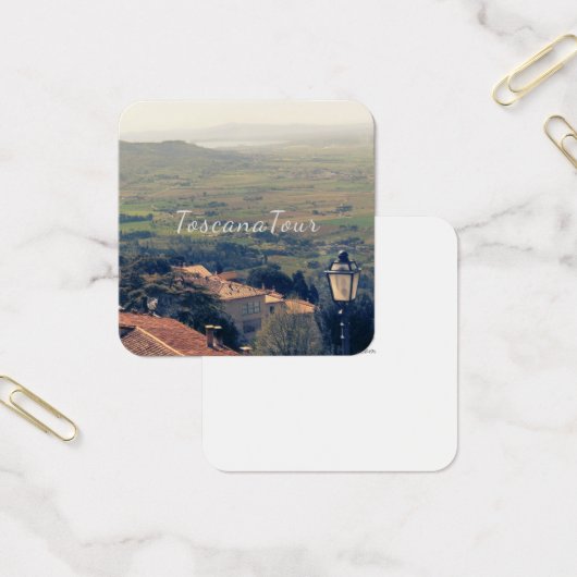 Cortona Tuscany Italië Vierkante Visitekaartjes (Kantoor)