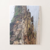 Coruna, Spanje | Kliffen bij de kust dementie Legpuzzel (Verticaal)