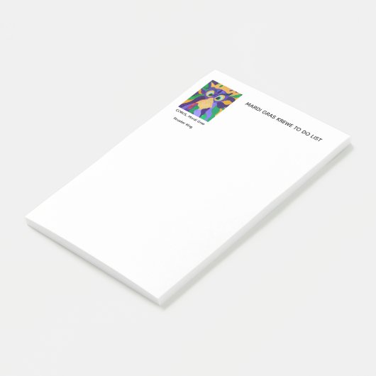 CORUS' CARNAVAL TODO-LIJST POST-IT® NOTES (Schuin)