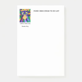 CORUS' MARDI GRAS TO DO LIST POST-IT® NOTES