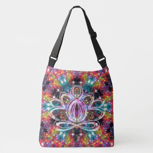 Coruscatie Zen Lotus Crossbody Tas (Voorkant)