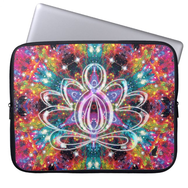 Coruscatie Zen Lotus Laptop Sleeve (Voorkant)