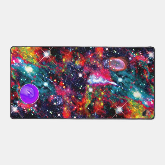 Coruscation Crowded Cosmos Desk Mat (Voorkant)