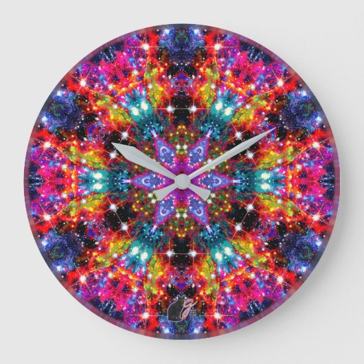 Coruscation Stellar Kaleid Grote Klok (Voorkant)