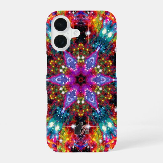 Coruscation Stellar Kaleid iPhone 16 Hoesje (Achterkant)