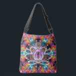 Coruscation Zen Lotus Crossbody Tas<br><div class="desc">In a stellar kaleidoscope the spirit of the Zen Lotus centers its energy. Center your energy and become as one with this cosmic tote of the new age. Pack your bag with your mat and block and blanket and head for the ashram to do your practice. Perfect for all your...</div>