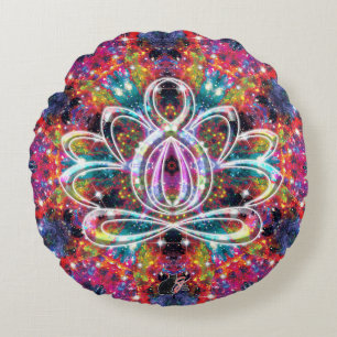 Coruscation Zen Lotus Rond Kussen