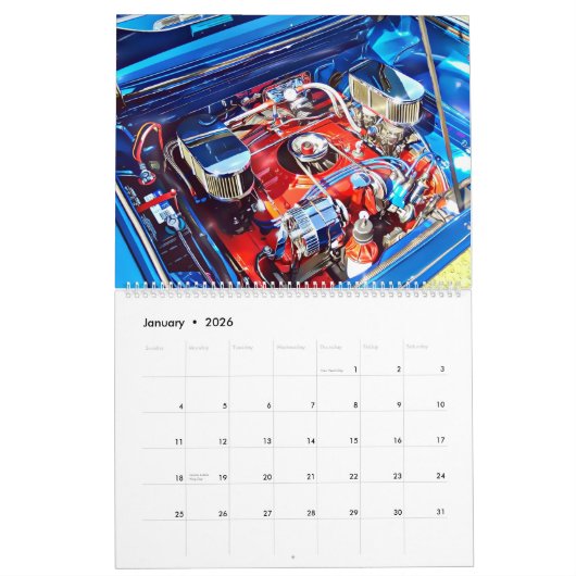 Corvair Calendar Kalender (Jan 2026)