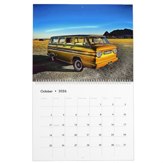 Corvair Calendar Kalender (Okt 2026)