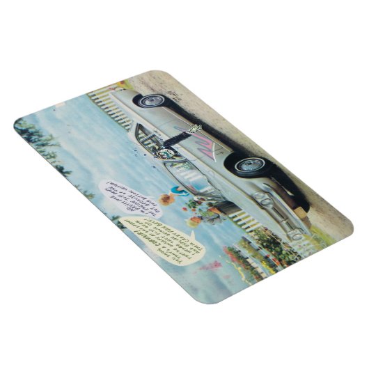 Corvair Cartoon koelkast Magnet tegen Bard Beach Magneet (Rechterzijde)