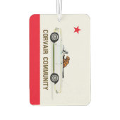Corvair Community California EM flag Luchtverfrisser (Achterkant)