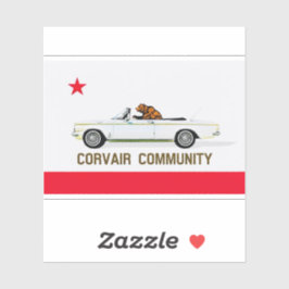 Corvair Community California EM vlag Sticker