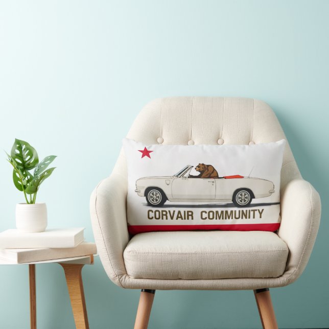 Corvair Community California LM Cabrio Vlag Kussen (Stoel)