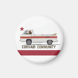 Corvair Community California Rampy Flag Magneet