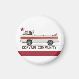 Corvair Community California Rampy Flag Magneet